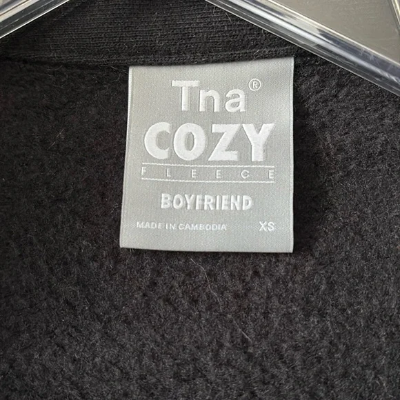 *BLACK* TNA Cozy Boyfriend Shirt - Picture 5 of 13